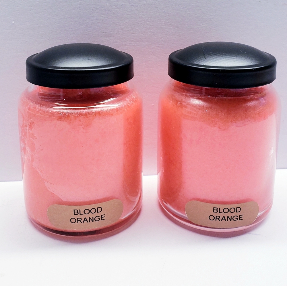 BLOOD ORANGE -A Cheerful Giver Baby Jar Single Wick Candle, 6 oz (2 pack)